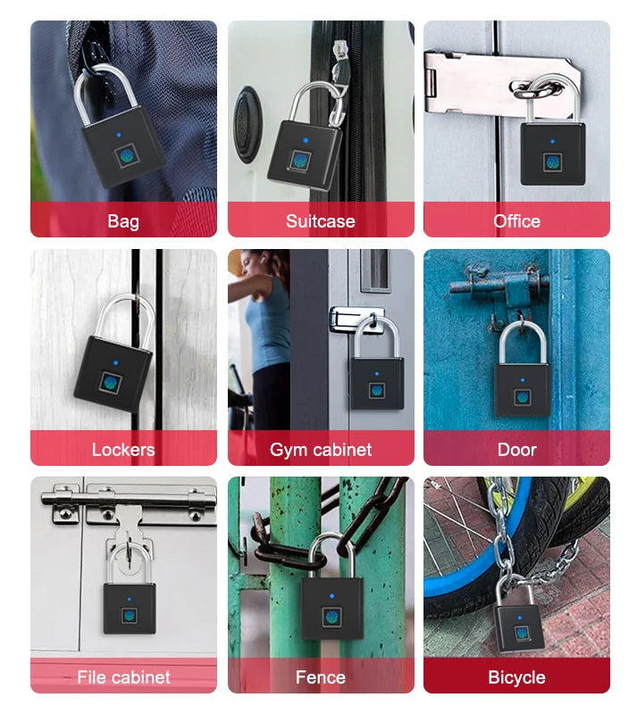 QuickLock Pro Fingerprint Padlock