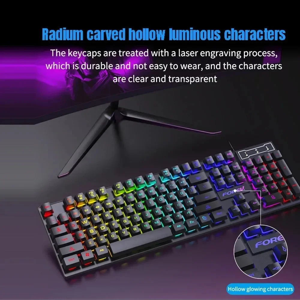 NeonBlade Gaming Keyboard Set