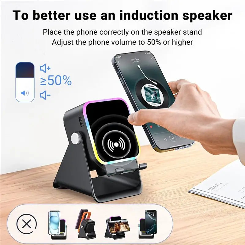 Pocket Bluetooth Phone Stand Speaker