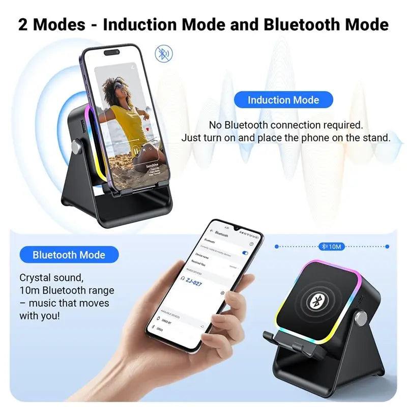 Pocket Bluetooth Phone Stand Speaker